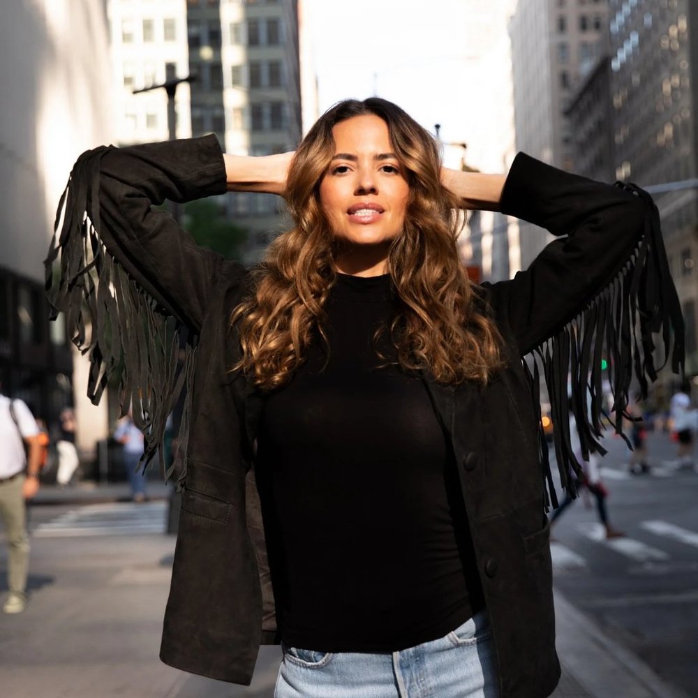 Mauritius Brand Suede Fringe Blazer